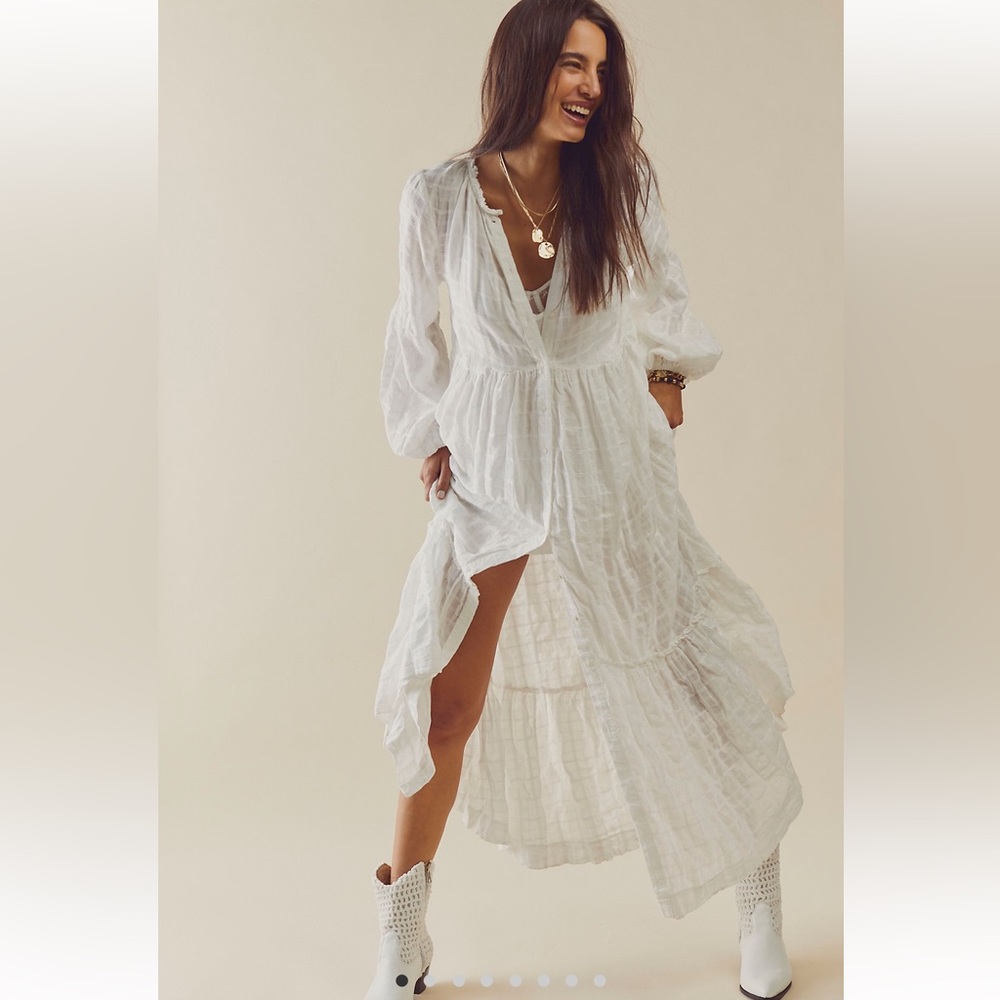 Free People Edie Dress Ivory Size Small